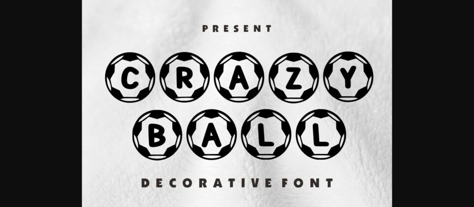 Crazy Ball Font Poster 3