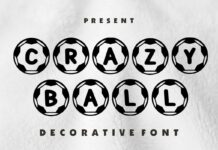 Crazy Ball Font Poster 1