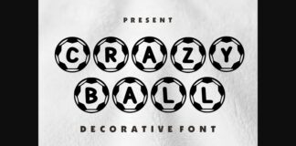 Crazy Ball Font Poster 1