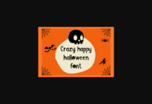 Crazy Happy Halloween Font Poster 1