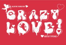 Crazy Love! Font Poster 1