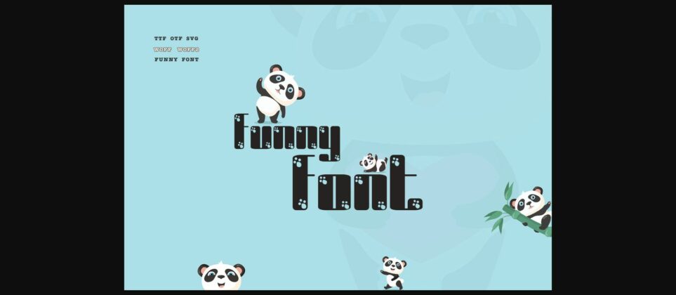 Crazy Panda Font Poster 4