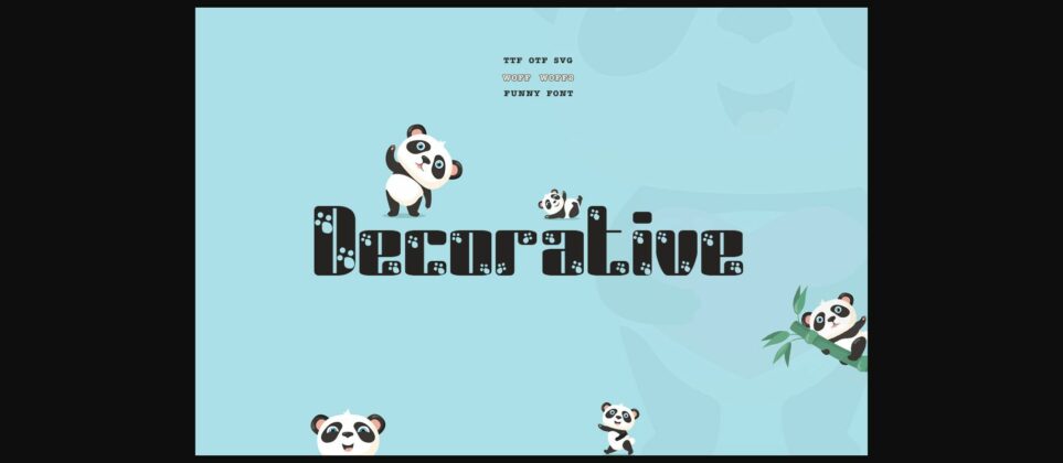 Crazy Panda Font Poster 5