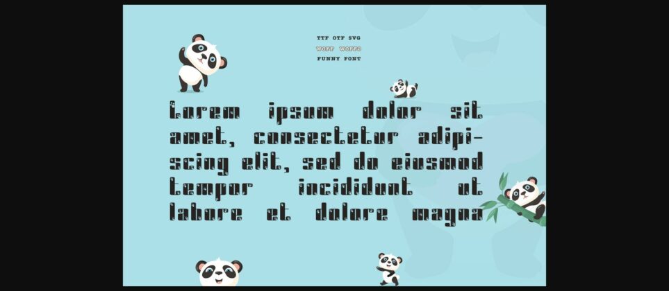 Crazy Panda Font Poster 6