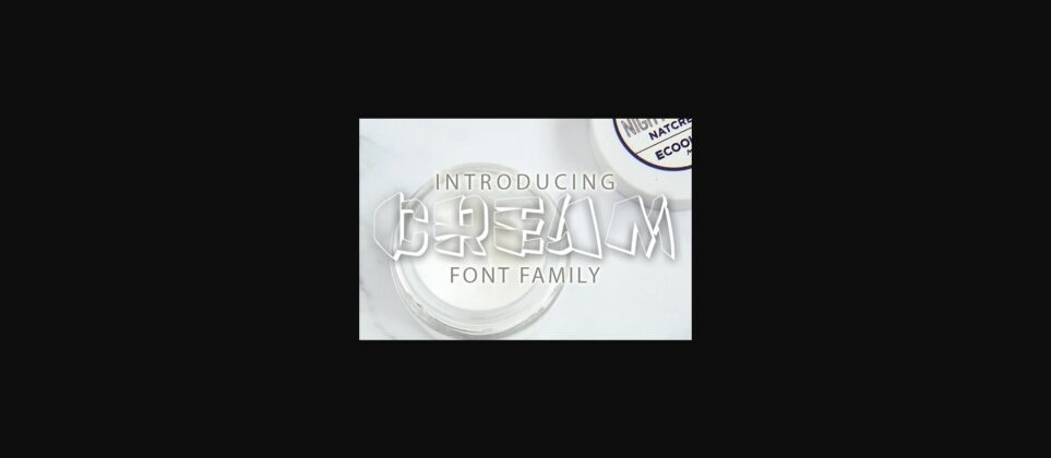 Cream Font Poster 3