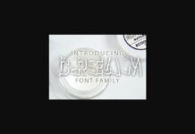 Cream Font Poster 1