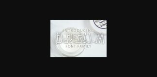 Cream Font Poster 1