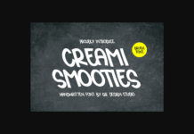 Creami Smooties Font Poster 1