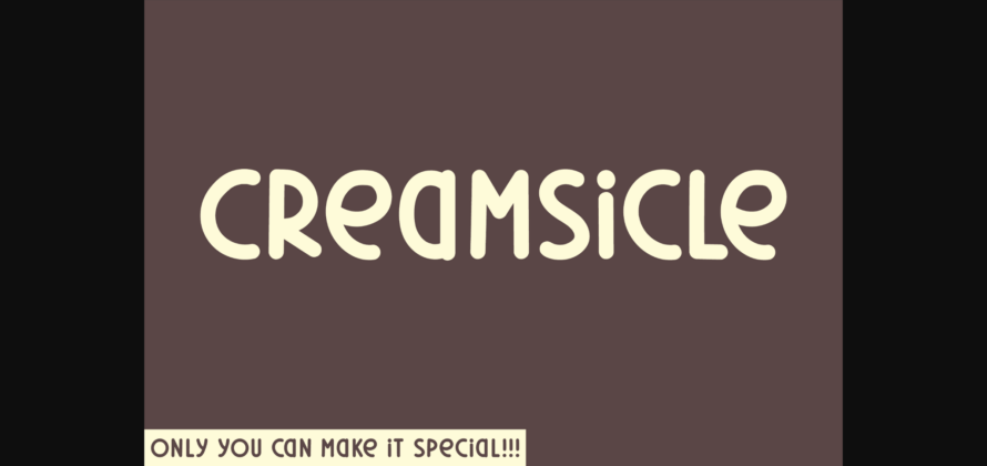 Creamsicle Font Poster 3
