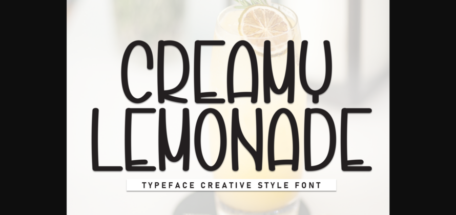 Creamy Lemonade Font Poster 3