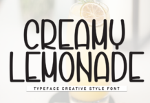 Creamy Lemonade Font Poster 1