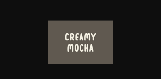 Creamy Mocha Font Poster 1