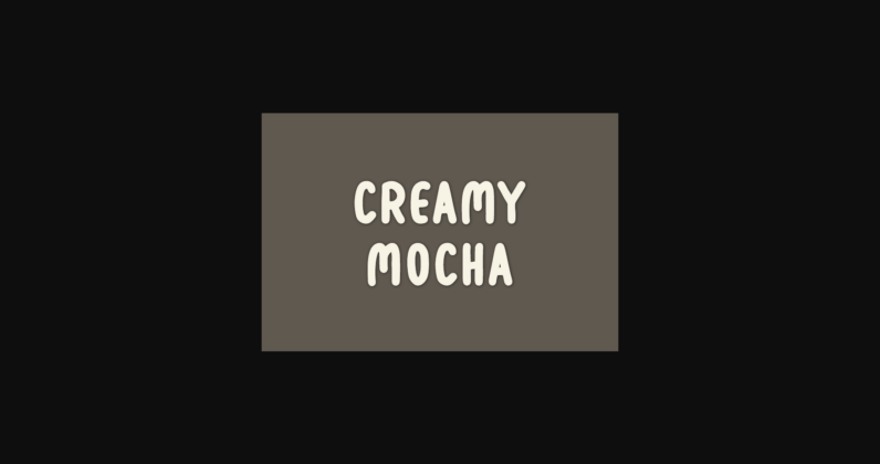 Creamy Mocha Font Poster 1