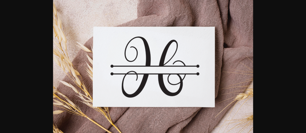 Creamy Monogram Font Poster 4