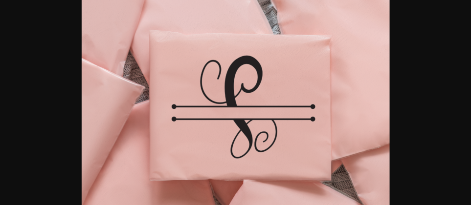 Creamy Monogram Font Poster 6