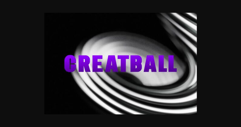 Creatball Font Poster 3