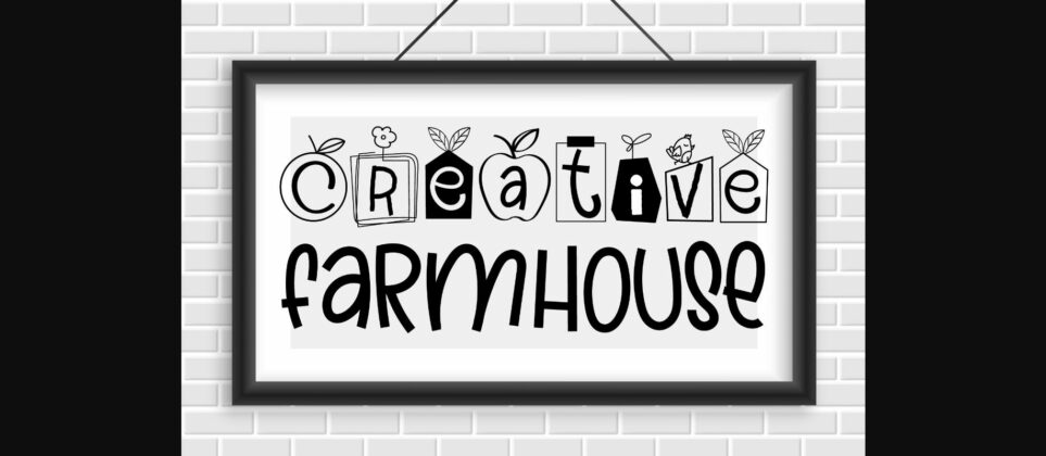 Creative Farmhouse Font Poster 1