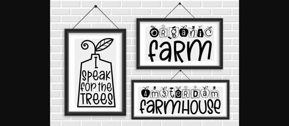 Creative Farmhouse Font Poster 4