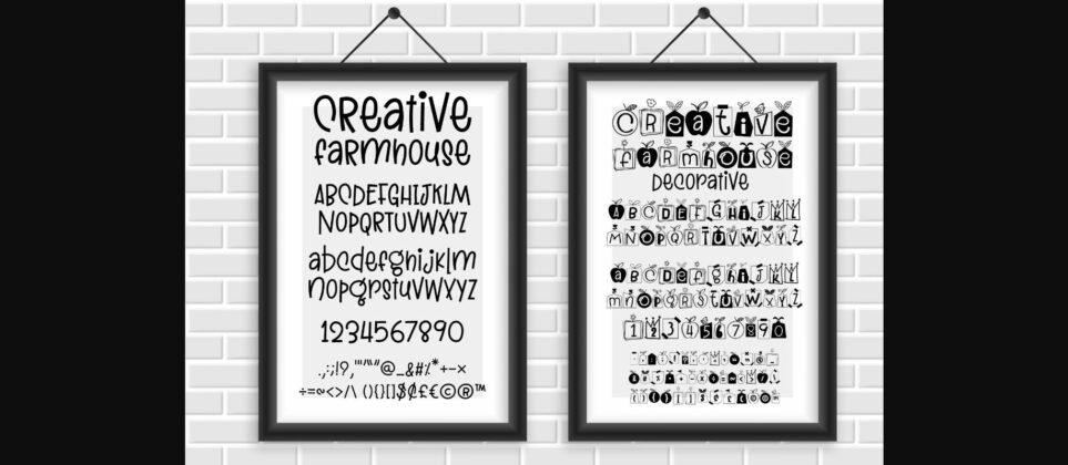 Creative Farmhouse Font Poster 11