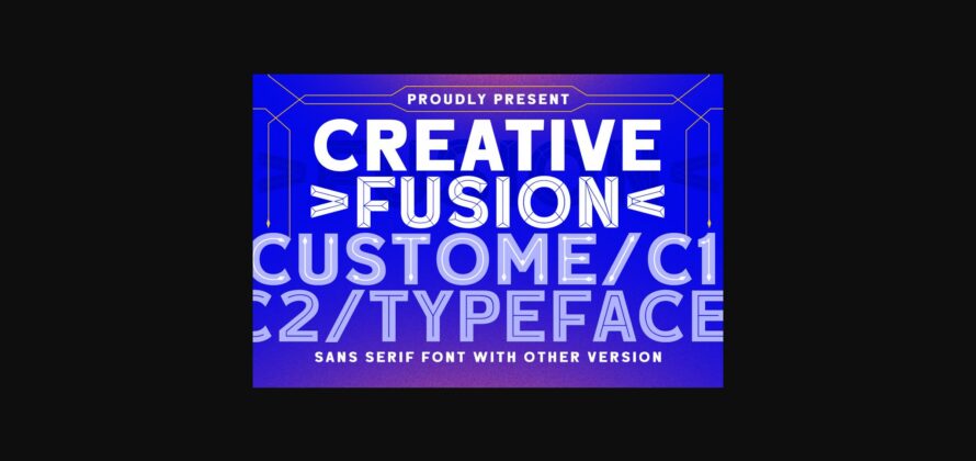 Creative Fusion Font Poster 3