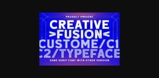 Creative Fusion Font Poster 1