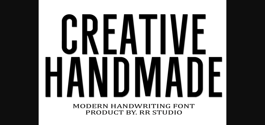 Creative Handmade Font Poster 3
