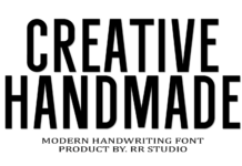 Creative Handmade Font Poster 1