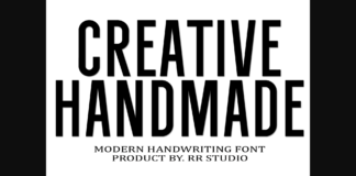 Creative Handmade Font Poster 1