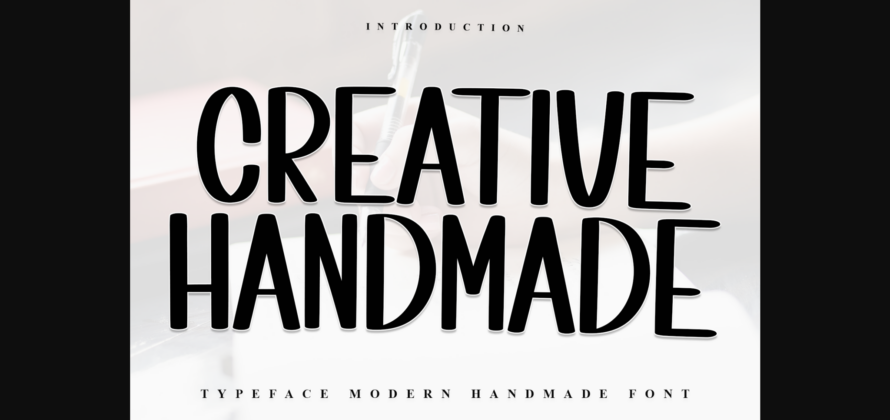 Creative Handmade Font Poster 3