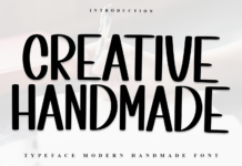Creative Handmade Font Poster 1