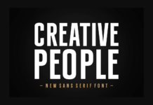 Creative People Font Poster 1
