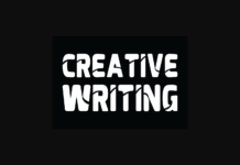 Creative Writing Font Poster 1