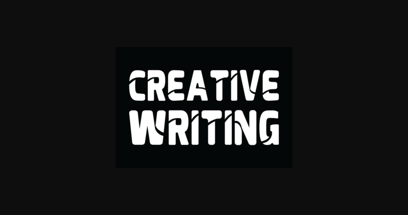 Creative Writing Font Poster 1