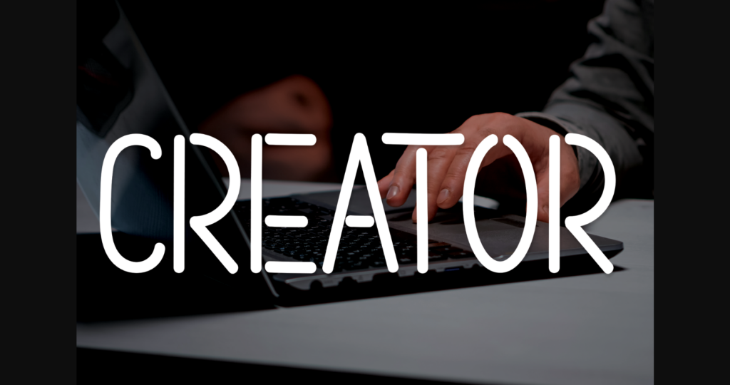 Creator Font Poster 1