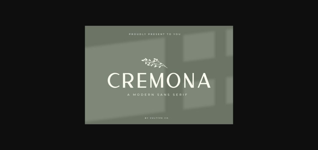 Cremona Font Poster 3