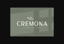 Cremona Font Poster 1