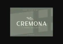 Cremona Font Cremona Font Poster 1