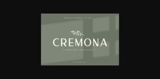 Cremona Font Poster 1