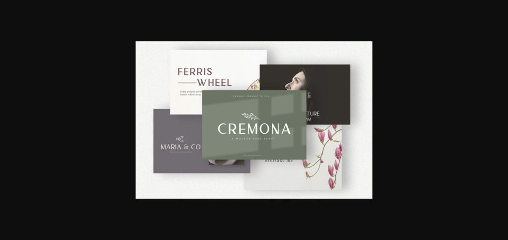 Cremona Font Poster 4