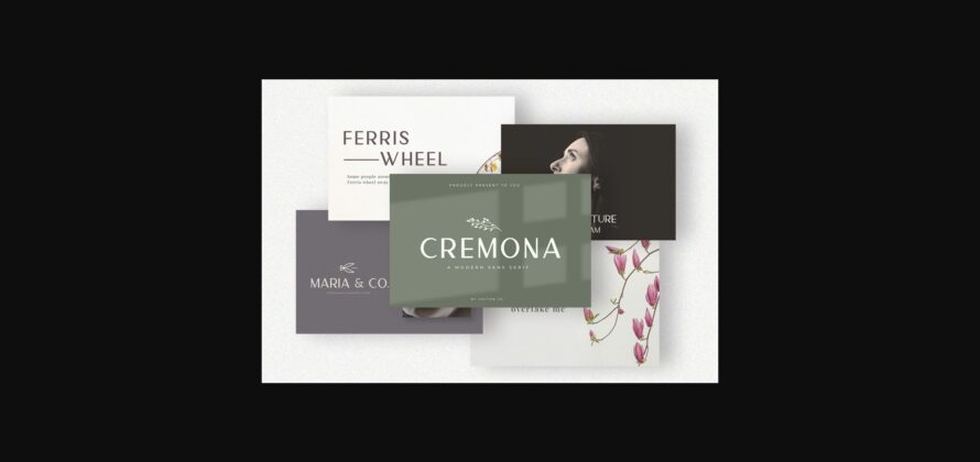 Cremona Font Poster 4