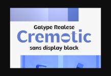 Cremotic Font Poster 1