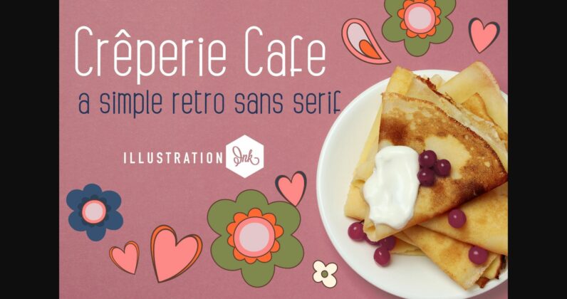 Creperie Cafe Font Poster 3
