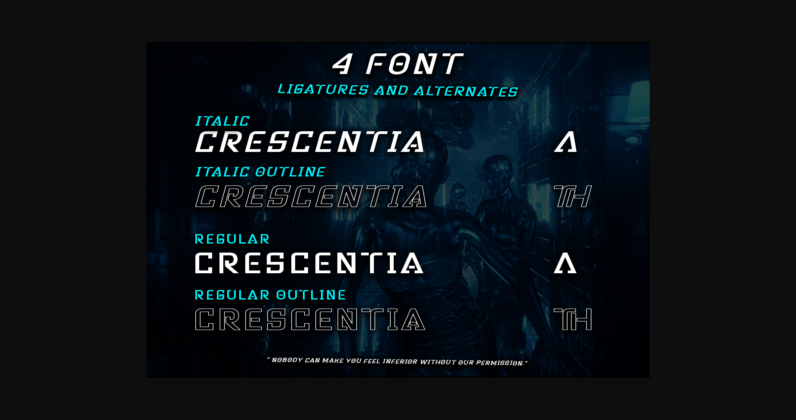 Crescentia Font Poster 10