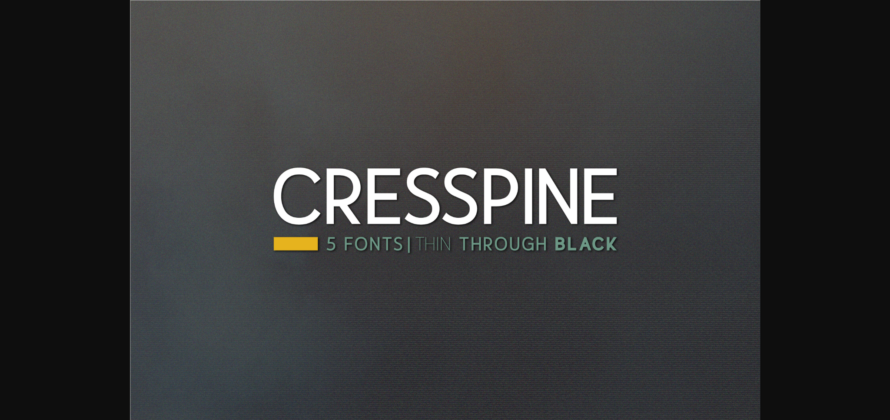 Cresspine Font Poster 3
