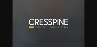 Cresspine Font Poster 1