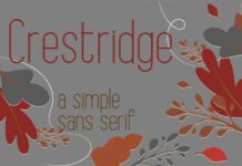 Crestridge Font Poster 1