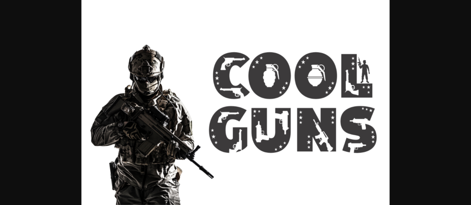 Crime Gun Font Poster 6