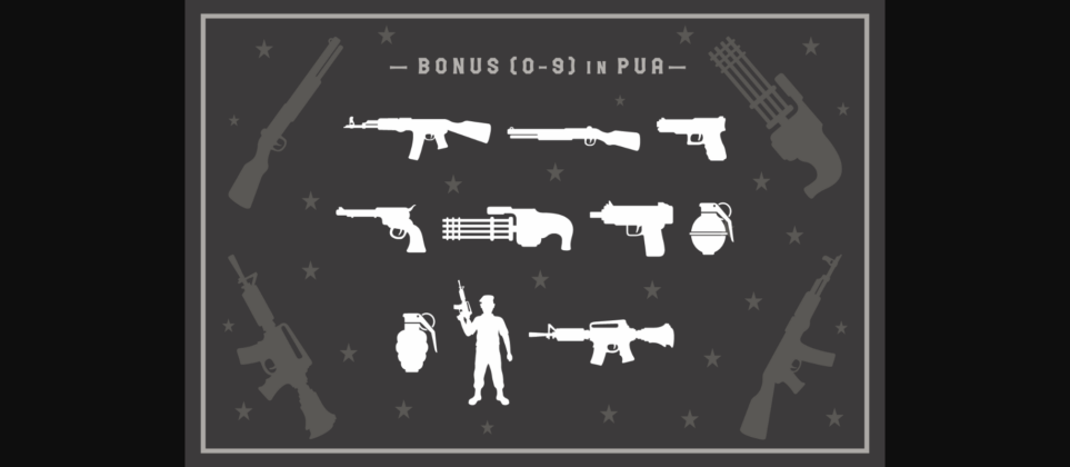 Crime Gun Font Poster 11