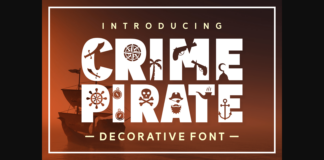 Crime Pirate Font Poster 1