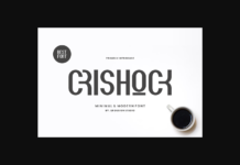 Crishock Font Crishock Font Poster 1
